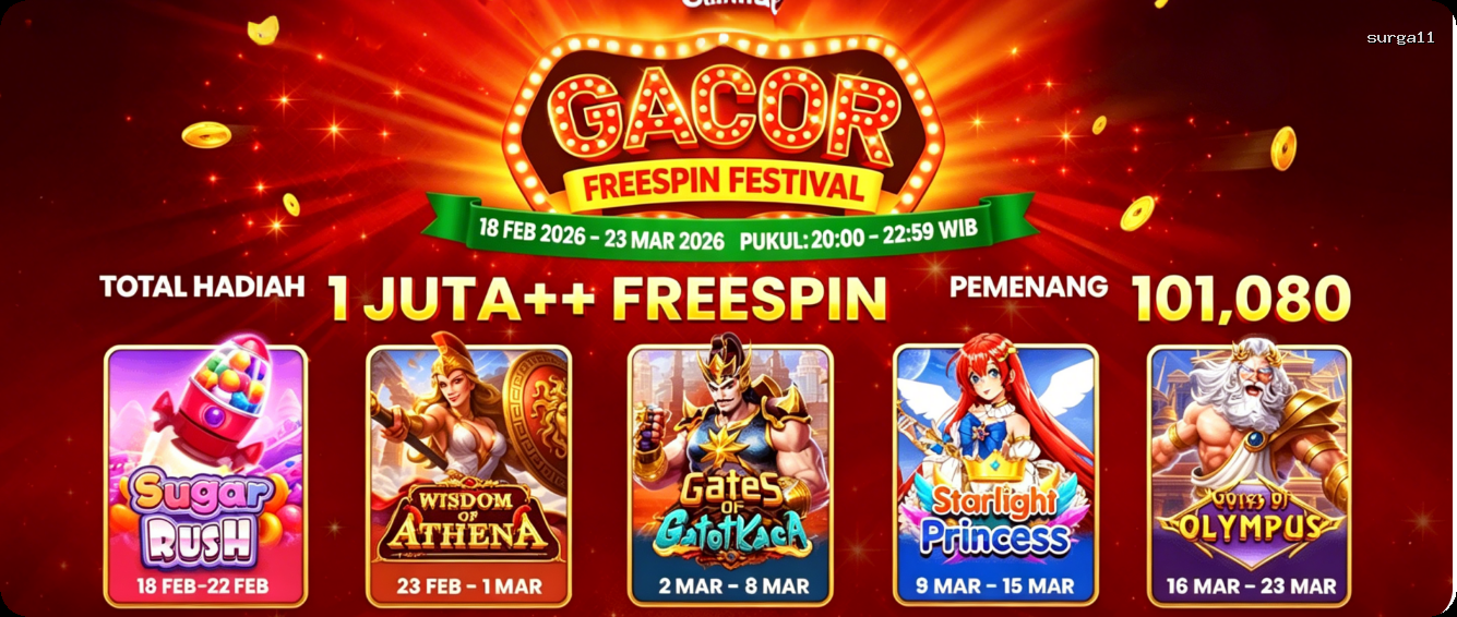 Login surga11 Sekarang Bonus Melimpah